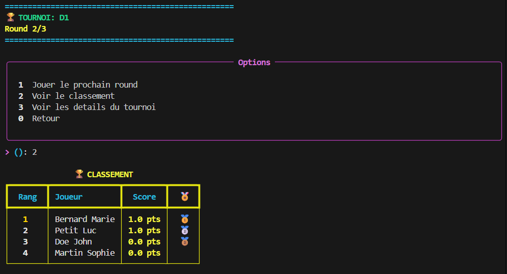 Manager de Tournois - screenshot 3